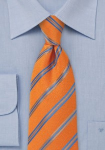  - Clip-Kravatte Streifendesign orange