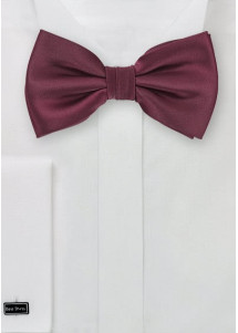 Herren-Schleife Kunstfaser Sherry rot