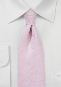  - Stylische Herrenkrawatte Linienkaro rosa