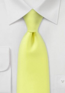 - Krawatte geriffelte Struktur hellgelb