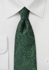  - Auffallende Krawatte im Paisley-Stil edelgrün