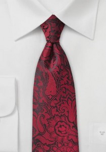  - Markante Krawatte im Paisley-Design rot