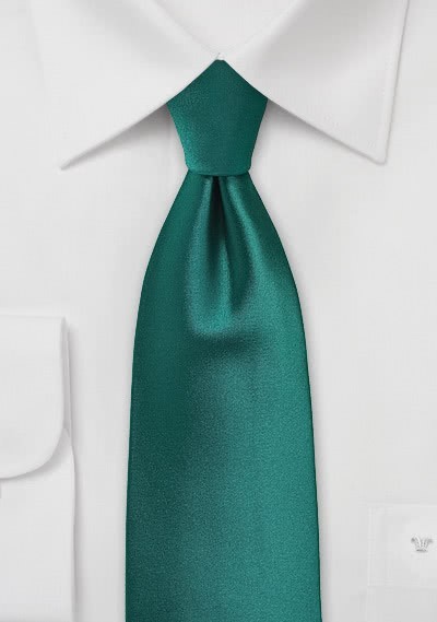 Krawatte einfarbig dunkelgrün - 