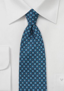 Krawatte Ornamenturen nachtblau