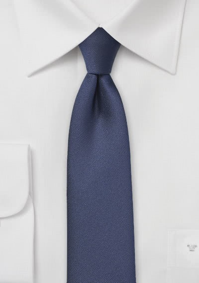 Krawatte unifarben marineblau - 