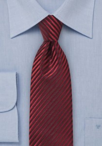  - XXL-Krawatte rot Lamellen-Struktur