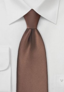  - XXL-Krawatte braun Poly-Faser