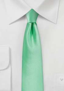  - Krawatte schmal unifarben mintgrün