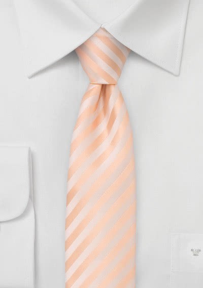 Granada  schmale Krawatte in apricot - 