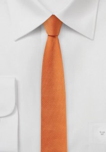  - Krawatte extra schmal geformt orange