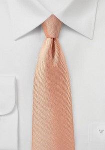  - Krawatte Luxus lachs feingerippt