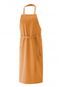 Simple Latzschürze in Terracotta