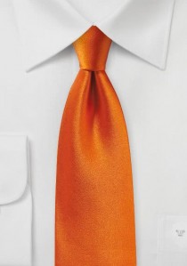 Krawatte Satinglanz orangerot