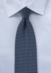 Krawatte Kästchen-Struktur nachtblau himmelblau