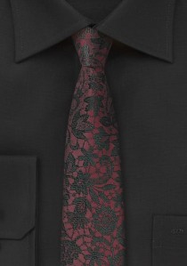  - Krawatte Mosaik-Design weinrot
