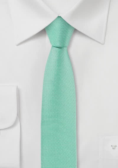 Krawatte extra schlank blaugrün - 