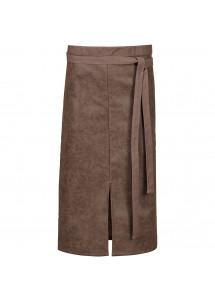 Bistroschürze Toffee-farben in Lederoptik