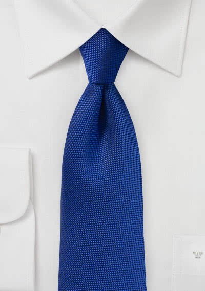 Krawatte fein strukturiert blau - 