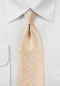 Krawatte filigran strukturiert apricot