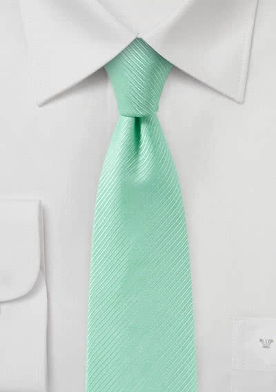 Krawatte Streifenstruktur mint - 