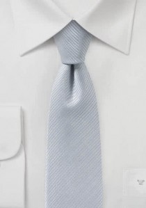  - Krawatte Streifenstruktur silber