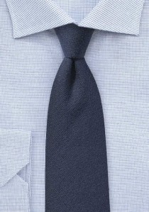  - Krawatte Struktur navy mit Wolle