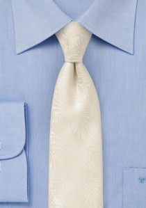  - Krawatte Farn-Struktur elfenbein