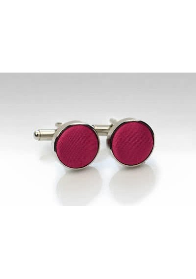 Cufflinks Stoff weinrot - Cufflinks Stoff weinrot -