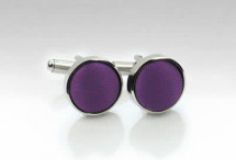 Manschettenknöpfe Stoff lila