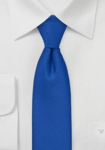  - Schmale Krawatte texturiert in blau