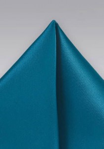  - Stylisches Ziertuch unifarben türkisblau