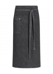  - Bistroschürze - Black Denim / 100 x 80 cm